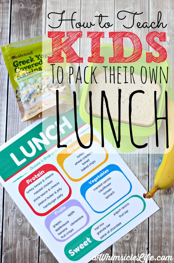 Teach Your Kids to Make Their Own Lunch: Part One