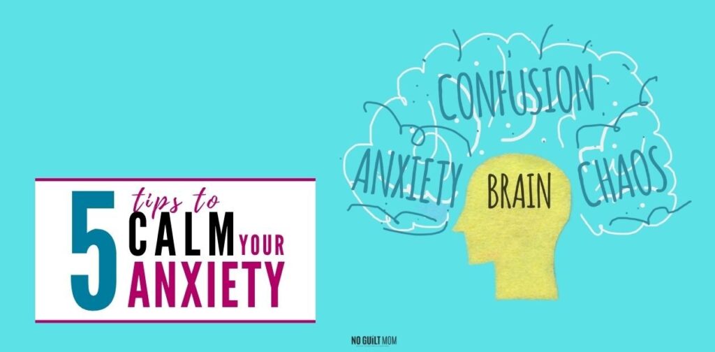 5 Tips to Calm Your Anxiety - No Guilt Mom